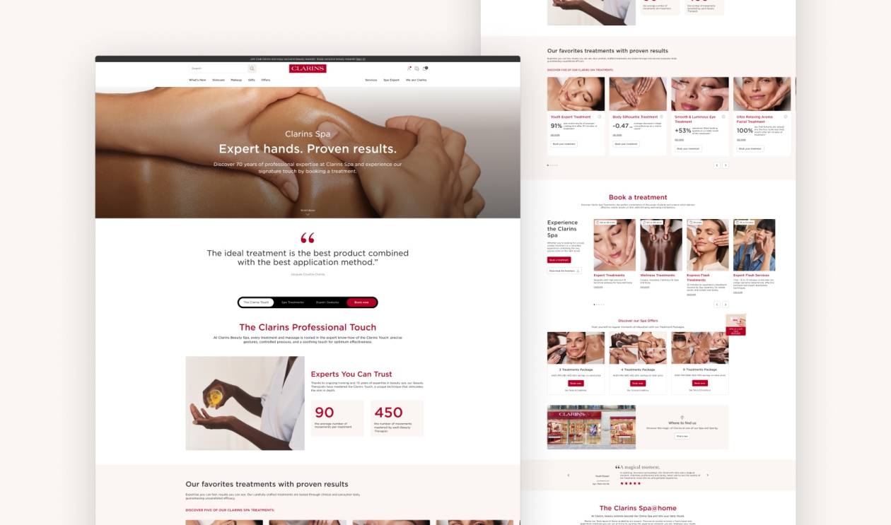 Landing page desktop